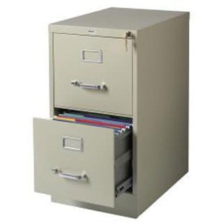 Shop Hirsh Commercial 22 Deep 2 Drawer Letter Vertical File Cabinet Overstock 6560113