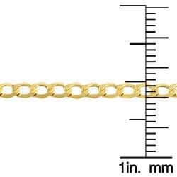 Fremada 10kt Yellow Gold 3.6 mm Curb Link Chain Fremada Gold Necklaces