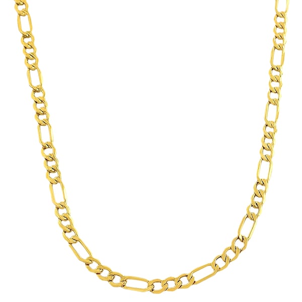 10k Yellow Gold 3.6-mm Figaro Link Chain (18-24 inches) - Free Shipping ...