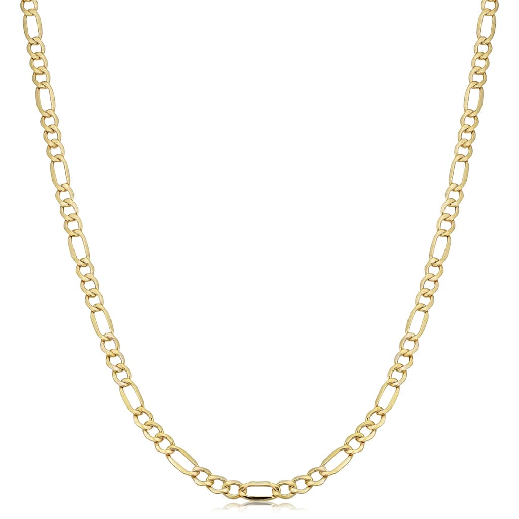 10k Yellow Gold 3.6-mm Figaro Link Chain (18-24 inches)
