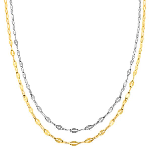10k Sparkle Cut Rolo Chain Necklace Jewelry Gifts for Women in White Gold Yellow Gold Choice of Lengths 16 18 20 and 1.9mm 2.3mm 10k Sparkle Cut Rolo Chain Necklace Jewelry Gifts for Women in White Gold Yellow Gold Choice of Lengths 16 18 20 and 1.9mm 2.3mm