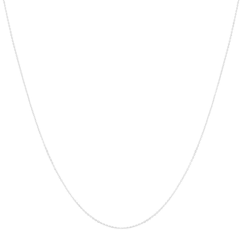 Ten-karat White or Yellow Gold Diamond-cut Cable Chain - 18 Inch - Yellow/White