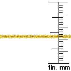 Fremada 10k Yellow or White Gold 1.2mm Adjustable 22-inch Sparkle Chain - Yellow Gold - Yellow