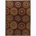 Artist's Loom Hand-tufted Contemporary Geometric Wool Rug (5'x7')