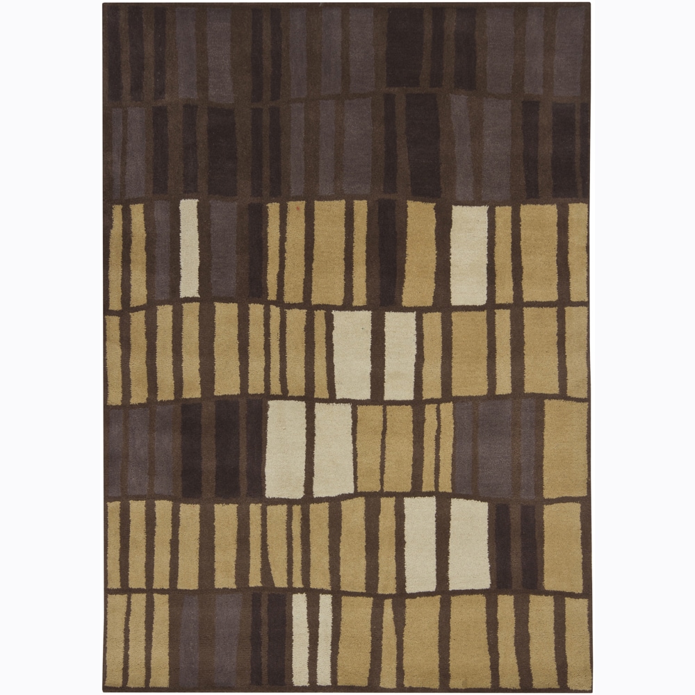 Hand tufted Contemporary Mandara Abstract Wool Rug (5 X 7)