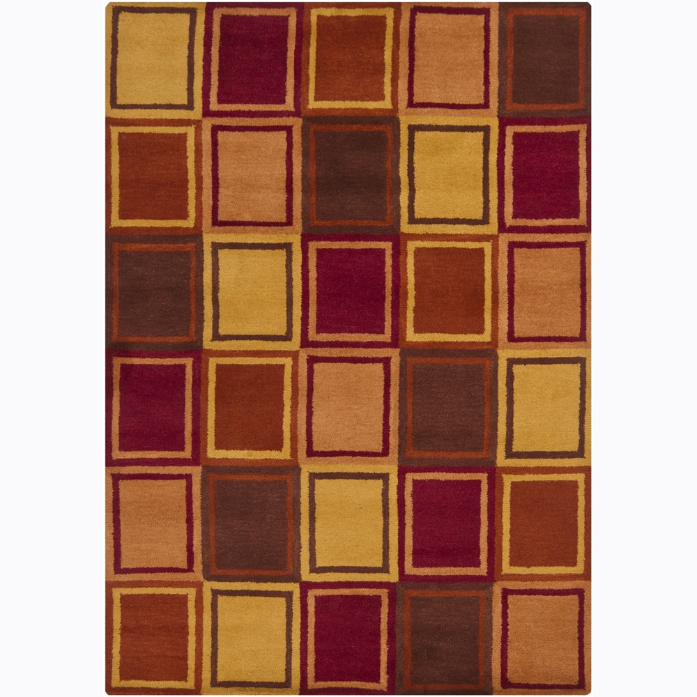 Hand tufted Mandara Geometric Wool Rug (7 X 10)