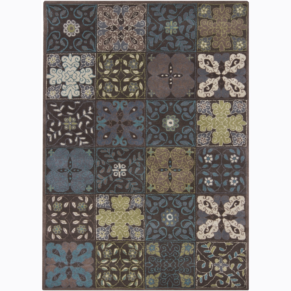 Hand tufted Mandara Floral Wool Multicolor Rug (5 X 7)