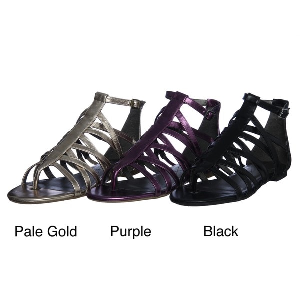 Calvin Klein Jeans Women's 'Lily' Metallic Gladiator Sandals Calvin Klein Jeans Sandals