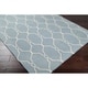 preview thumbnail 1 of 3, Hand-woven Blue Masoleum Wool Area Rug - 2'6" x 8' Runner - 2' 6" x 8' 2' 6" x 8' - Slate
