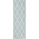 preview thumbnail 2 of 3, Hand-woven Blue Masoleum Wool Area Rug - 2'6" x 8' Runner - 2' 6" x 8'