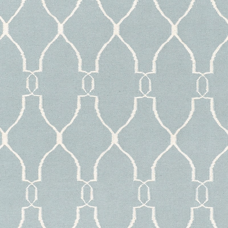 Hand-woven Blue Masoleum Wool Area Rug - 9' x 13' - 9' x 13'