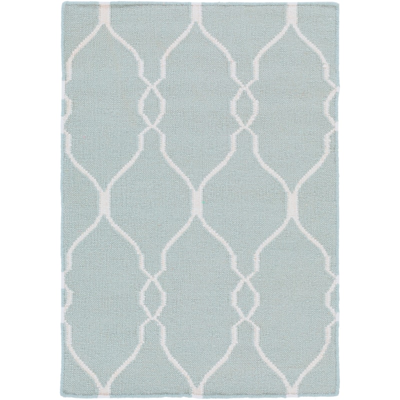 Hand-woven Blue Masoleum Wool Area Rug - 9' x 13' - 9' x 13'