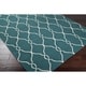 preview thumbnail 6 of 4, Hand-woven Blue Halicarn Wool Area Rug - 8' x 11' - 8' x 11'