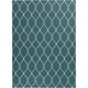 preview thumbnail 1 of 4, Hand-woven Blue Halicarn Wool Area Rug - 8' x 11' - 8' x 11' 8' x 11' - Teal