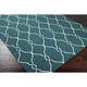 preview thumbnail 3 of 4, Hand-woven Blue Halicarn Wool Area Rug - 8' x 11' - 8' x 11'