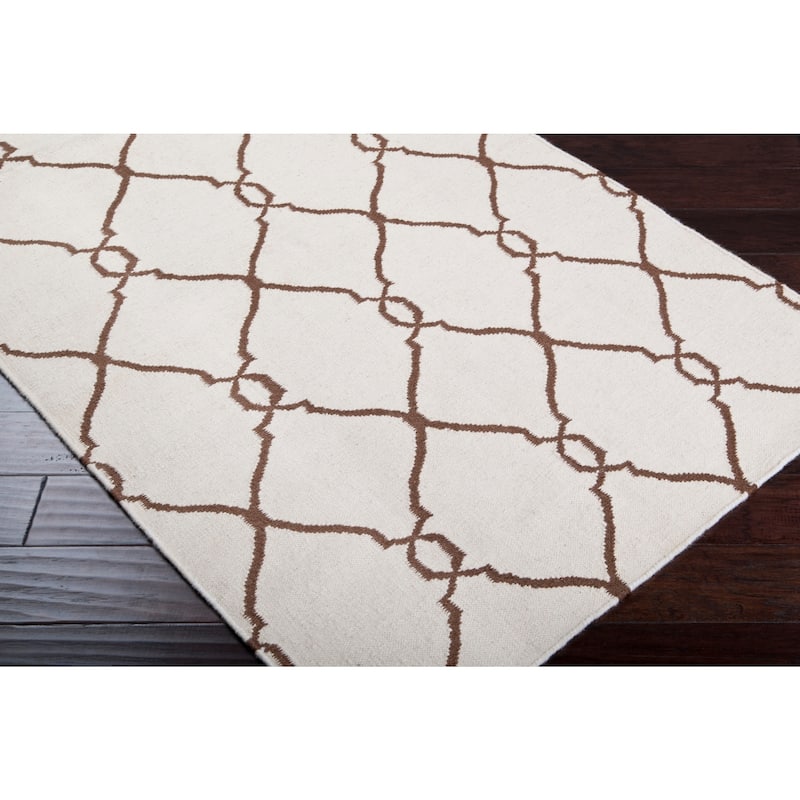 Hand-woven White Colossus Wool Area Rug - 2'6" x 8' Runner - 2'6" x 8' Runner