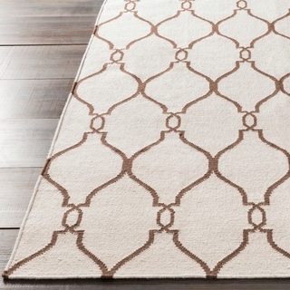 Hand-woven White Colossus Wool Area Rug - 2'6" x 8' Runner - 2' 6" x 8'