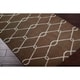 preview thumbnail 3 of 5, Hand-woven Brown Pisa Wool Area Rug - 3'6" x 5'6" - 3' 6" x 5' 6"