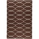 preview thumbnail 1 of 5, Hand-woven Brown Pisa Wool Area Rug - 3'6" x 5'6" - 3' 6" x 5' 6" Brown/Ivory - 3' 6" x 5' 6" - Rectangle