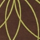 preview thumbnail 76 of 97, Chamba Handmade Transitional Wool Area Rug 6' Round - Brown/Olive - Runner/Round