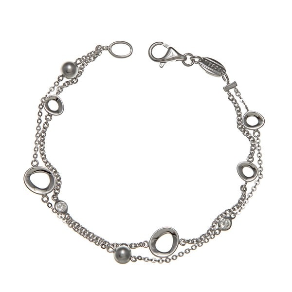 Fossil Jewelry Women's Sterling Silver Bracelet - Free Shipping Today ...
