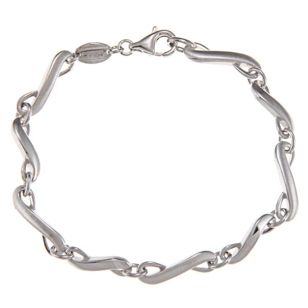 Fossil Jewelry Women's Sterling Silver Bracelet Fossil Fashion Bracelets