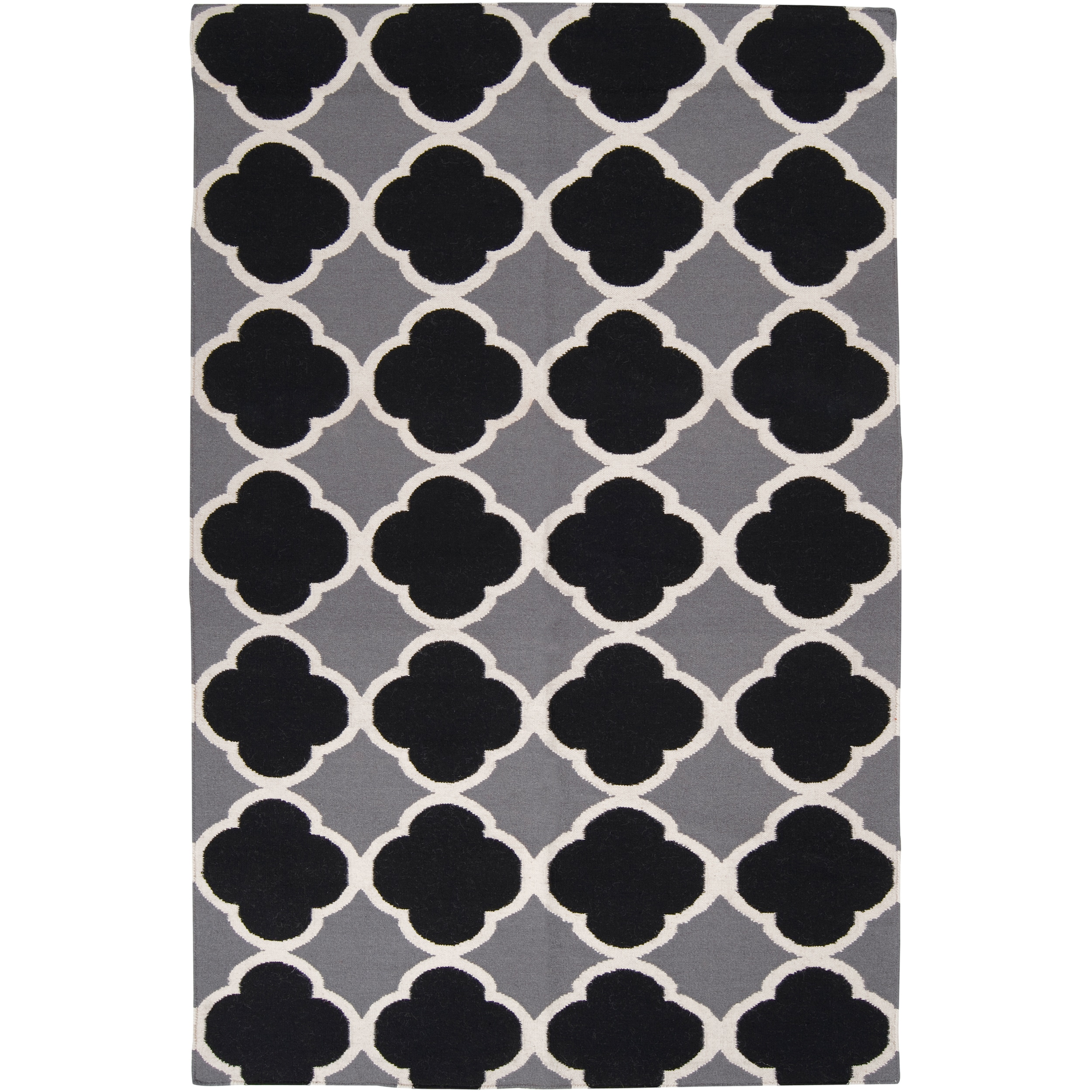 Hand woven Grey Wool Bohlin Rug (36 X 56)