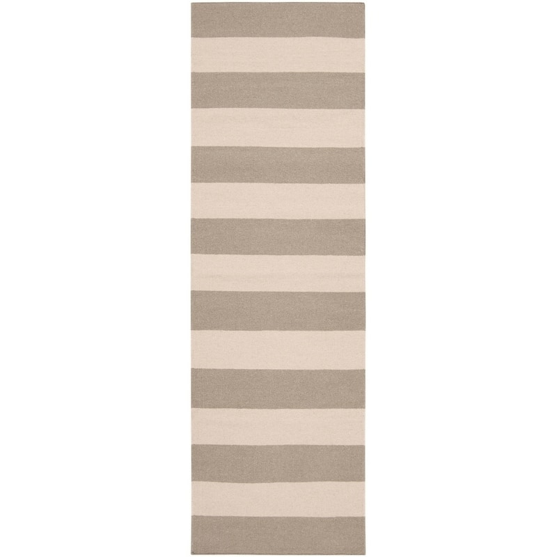 Hand-woven Brindle Wool Nikolay Area Rug - 2'6" x 8' Runner/Surplus