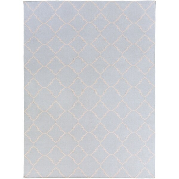Hand-woven Blue Wool Baylis Area Rug - 8' x 11'