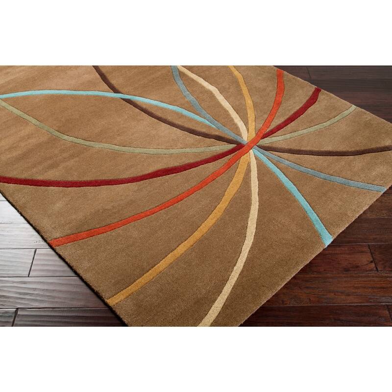 Chamba Handmade Transitional Wool Area Rug - 3' x 12' Runner - Multi
