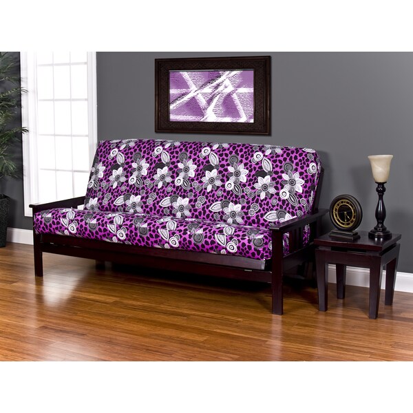 Wild Cat Fuchsia Floral 6inch Fullsize Futon Cover Free Shipping