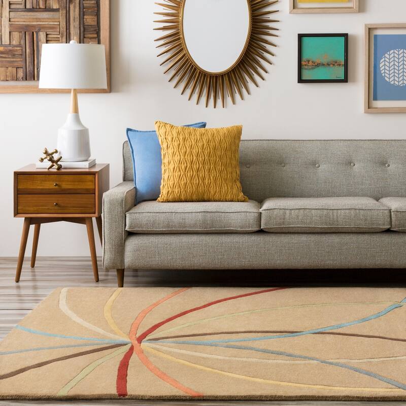 Chamba Handmade Transitional Wool Area Rug - Multi 9'9" Square