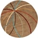preview thumbnail 63 of 97, Chamba Handmade Transitional Wool Area Rug 4' Round - Multi - Runner/Round
