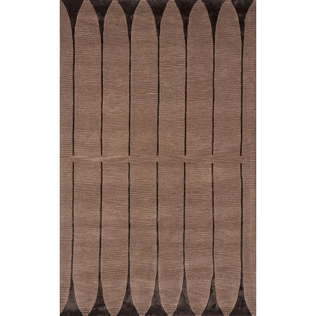 Hand tufted Shimmer Light Brown Rug (5 X 8)