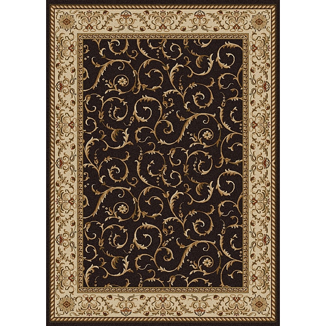 Amalfi Scroll Olefin Area Rug (55 X 77)