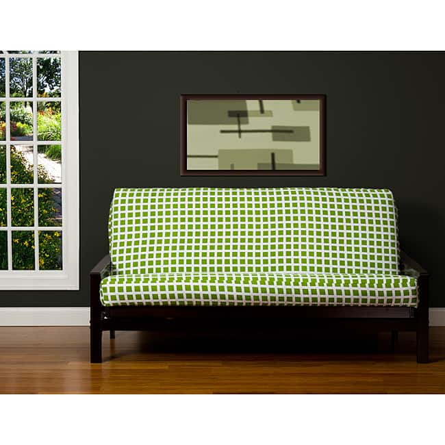 Block Island Green 6-inch Full-size Futon Cover