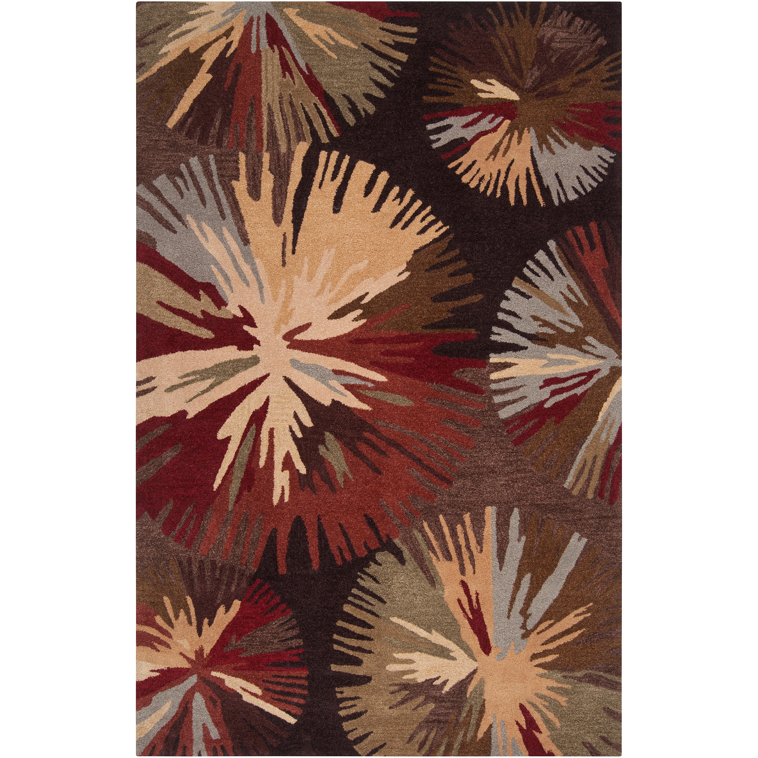 Hand tufted Brown Tucana Polyester Rug (36 X 56)