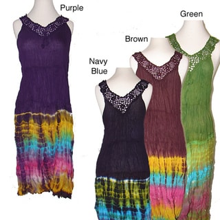 Tie dye Crochet Dress (Nepal) Women's Clothing