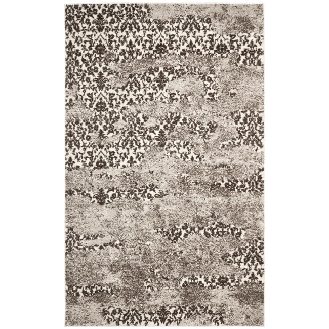 Deco inspired Beige/light Gray Polypropylene Rug (4 X 6)