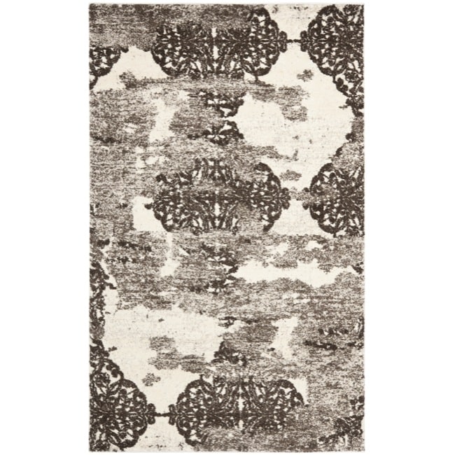 Deco Inspired Beige/ Light Gray Polypropylene Rug (5 X 8)