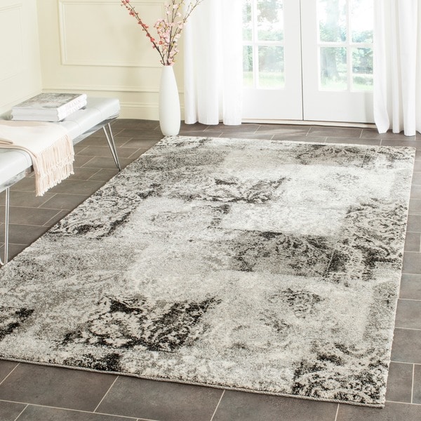 Safavieh Deco Inspired Dark Grey/ Light Grey Rug (5 x 8)