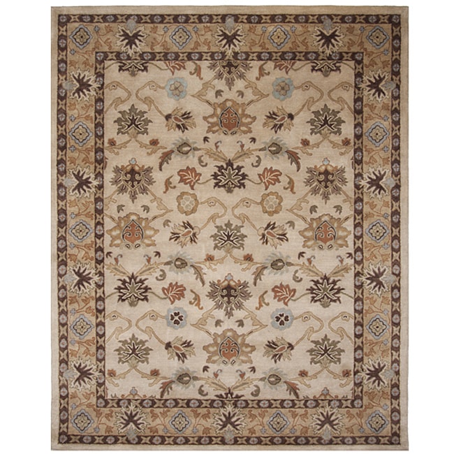 Hand tufted Tempest Beige Area Rug (5 X 8)