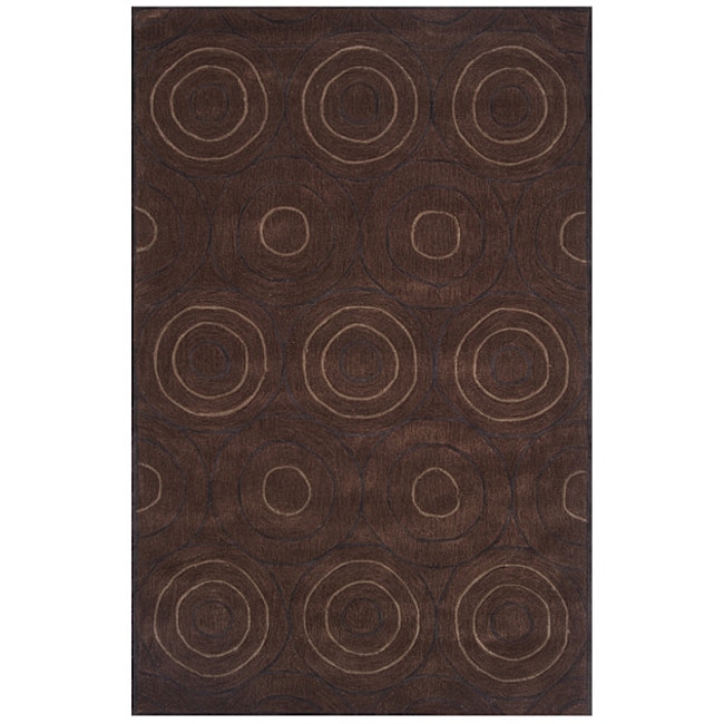 Traditional Hand tufted Dynasty Brown Area Rug (5 X 79)