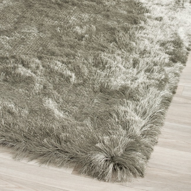 Silken Titanium Grey Shag Rug (23 X 8)