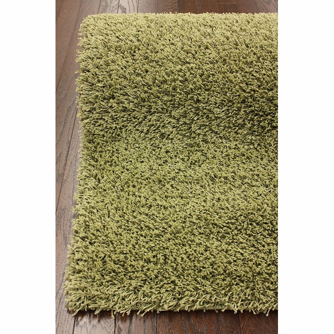 Nuloom Ultra Green Shag Rug (5 X 8)