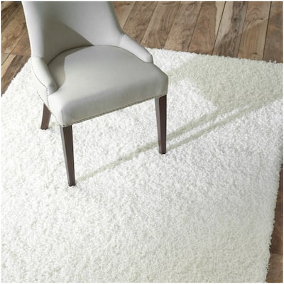 Ultra White Shag Rug (8' x 10') - multi - 8' x 10'