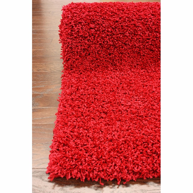 Nuloom Ultra Red Shag Rug (8 X 10)