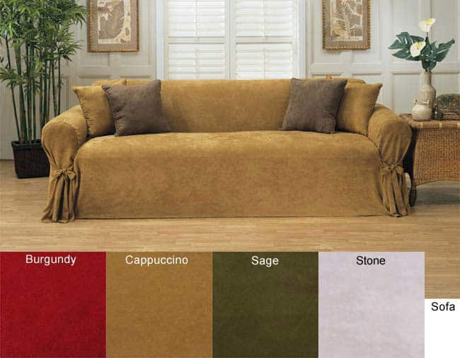 Classic Slipcovers Microsuede Loveseat Slipcover