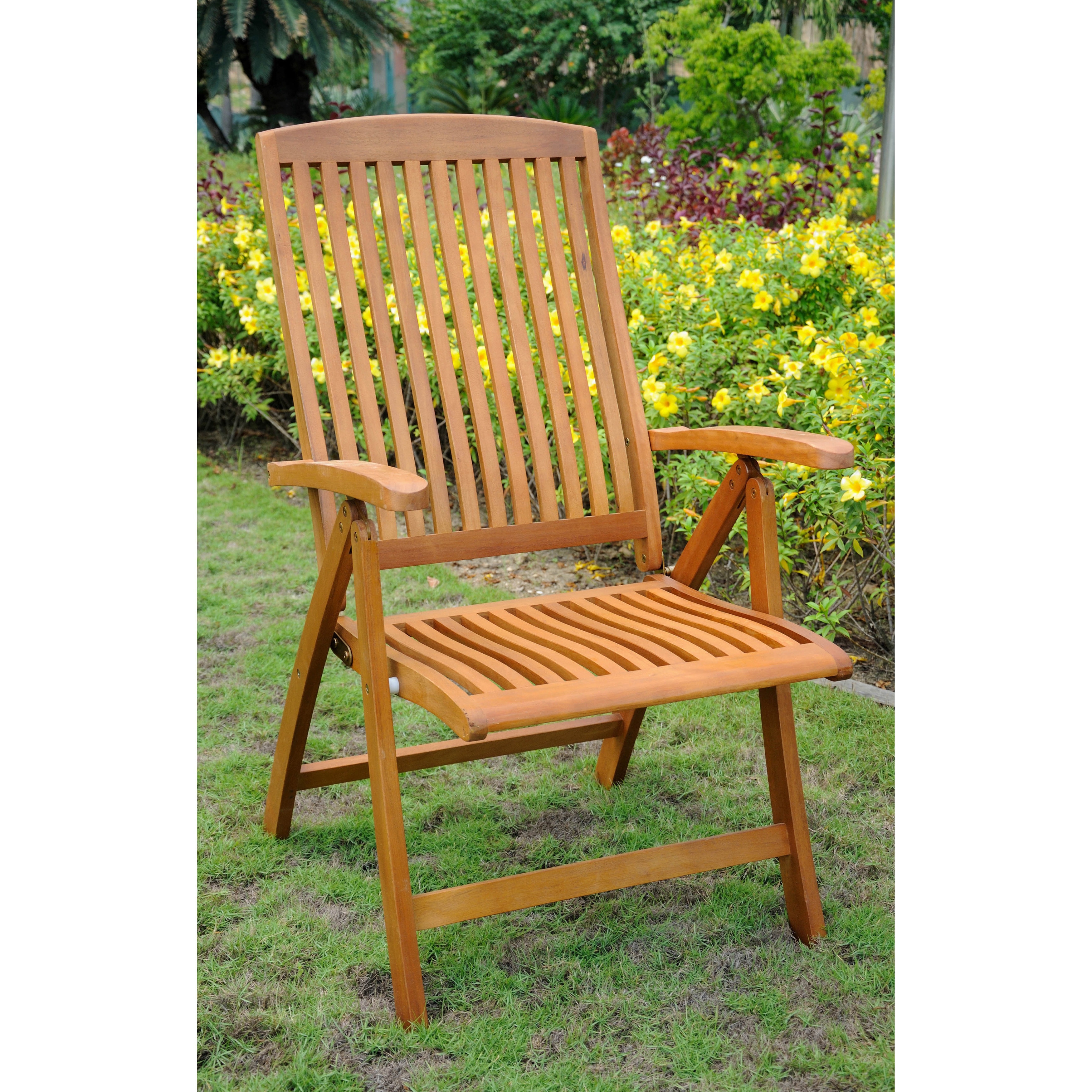 Royal Tahiti 5-Position Folding Arm Chair (Set of 2)