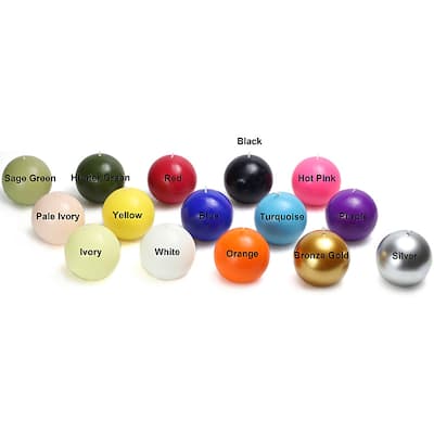 2 Inch Ball Candles (Case of 96)